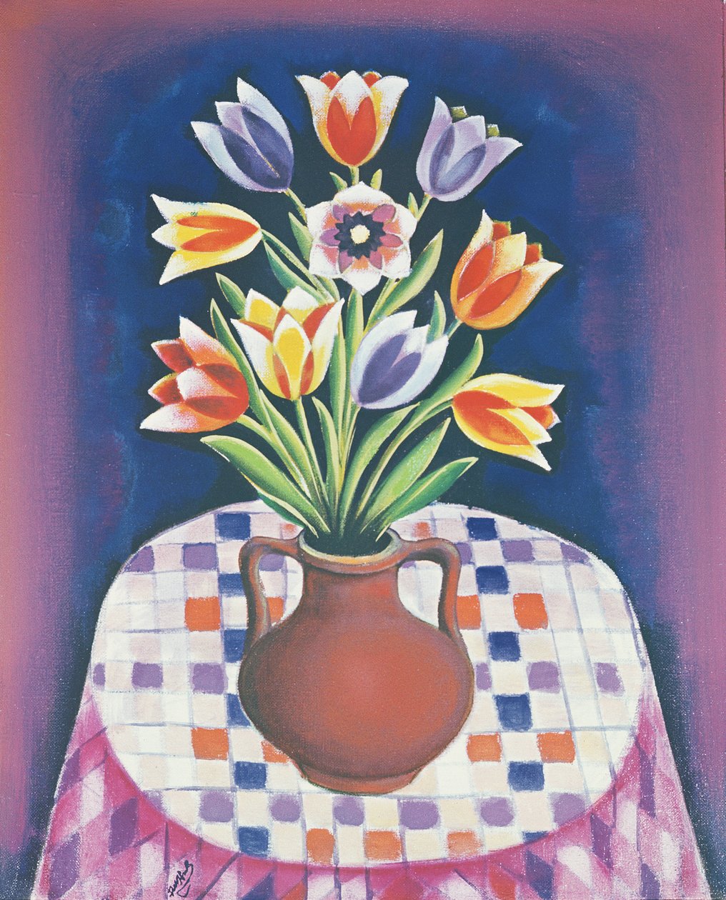 Stilleben med blommor, 1967 av Radi Nedelchev