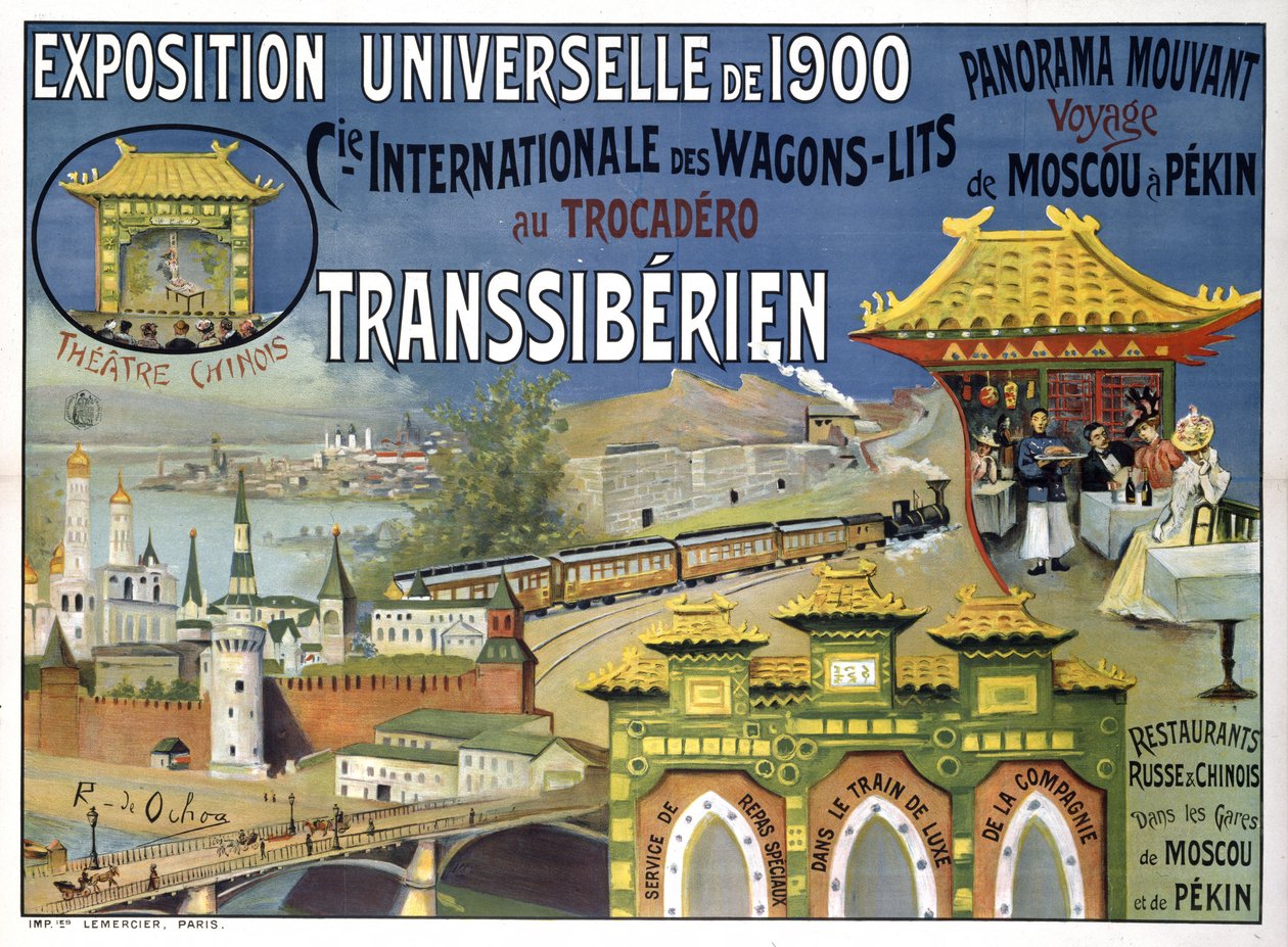 Universell utställning 1900. Compagnie Internationale des Wagons-Lits, 1900. av Rafael de Ochoa y Madrazo