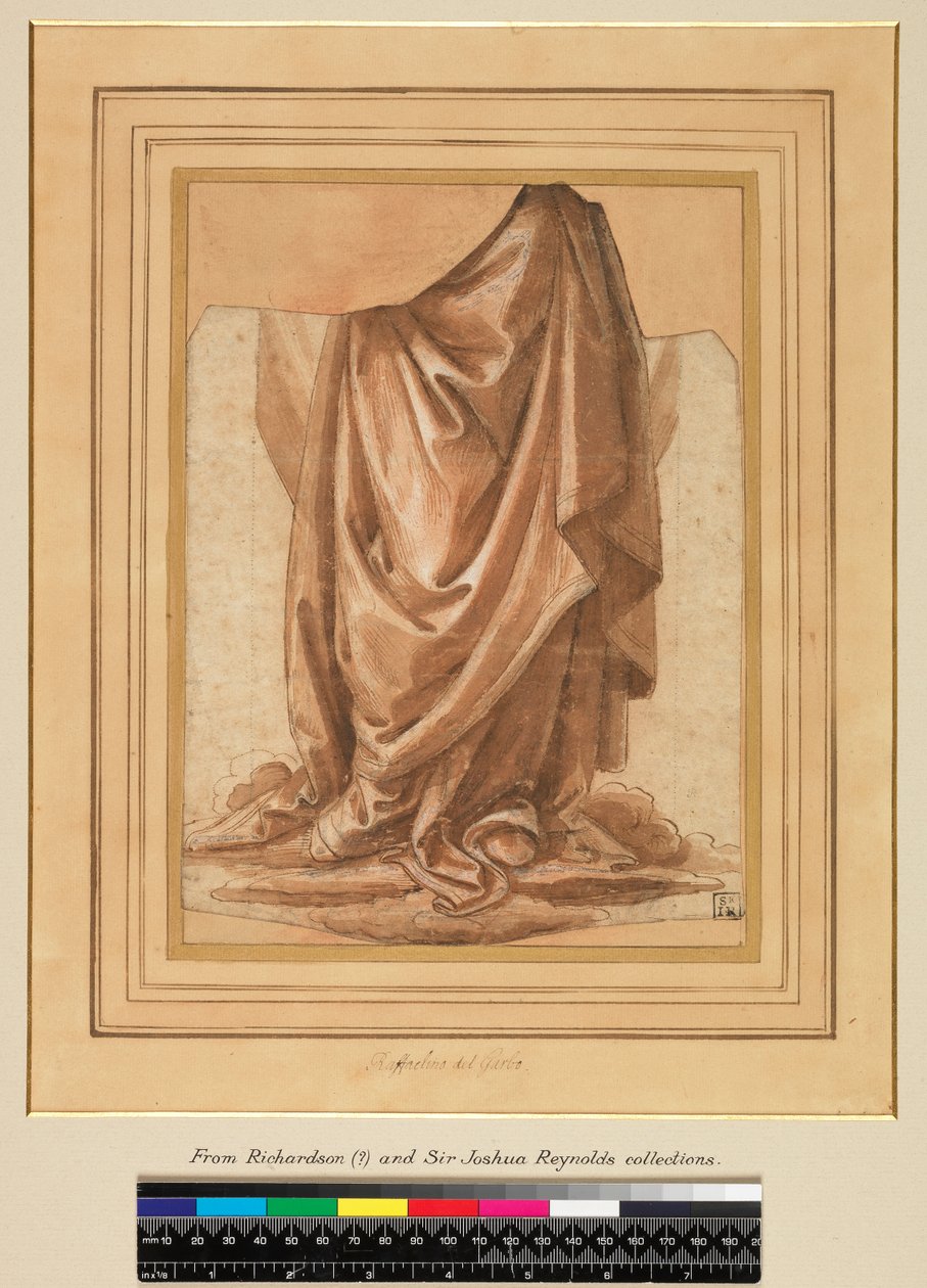 Draperistudie, före 1524 av Raffaellino del Garbo