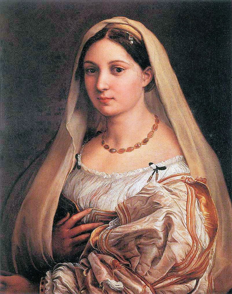 Slöjdklädd kvinna av Raffaello Sanzio Raphael