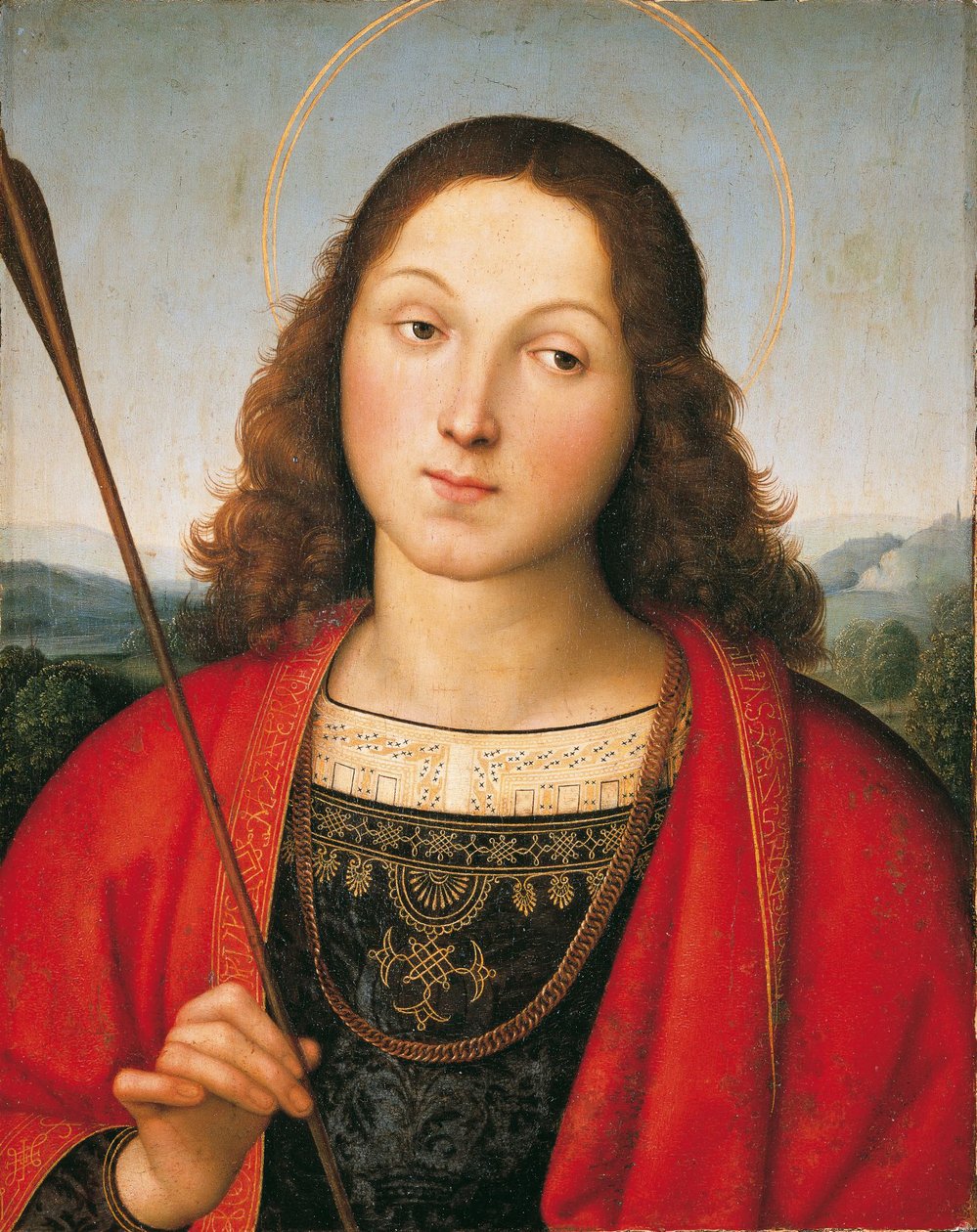 Hl. Sebastian av Raffaello Sanzio Raphael