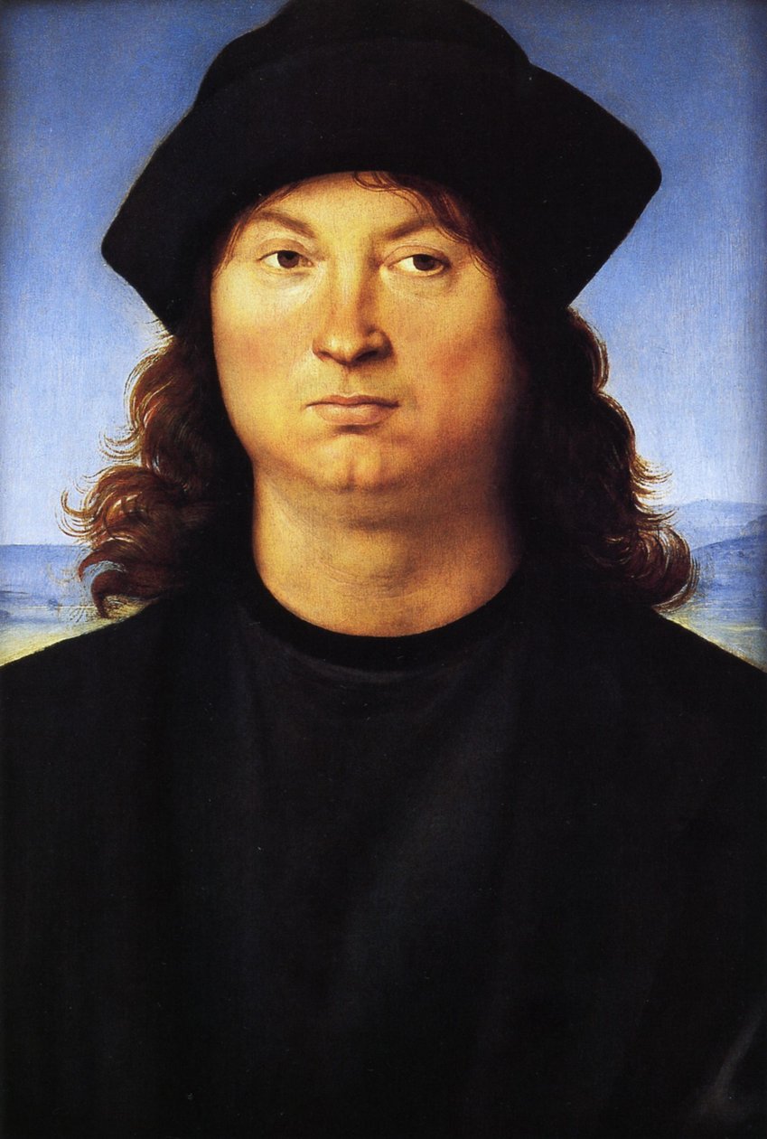 Porträtt av en man av Raffaello Sanzio Raphael