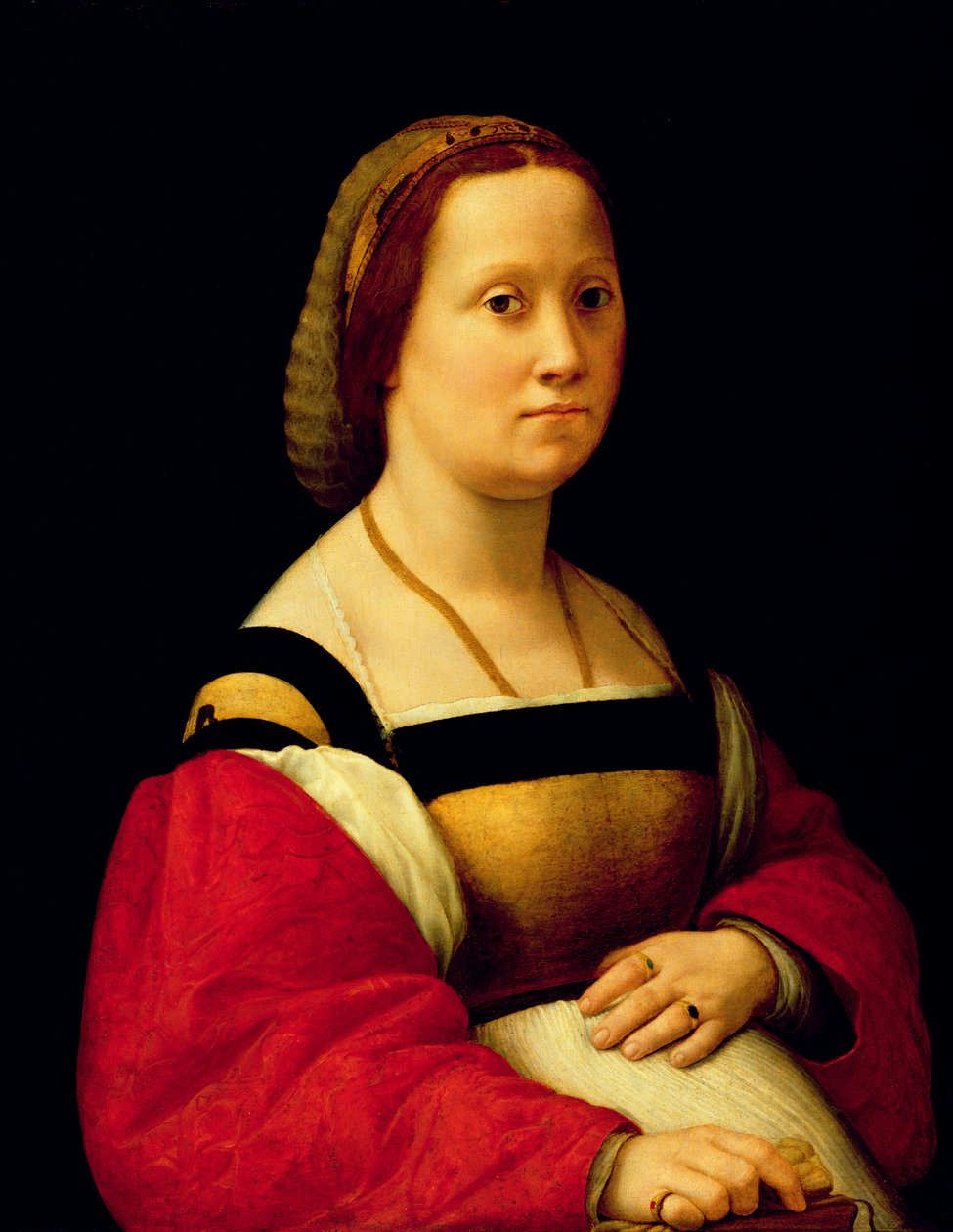 Den gravida kvinnan, La Donna Gravida, c.1505-07 av Raffaello Sanzio Raphael