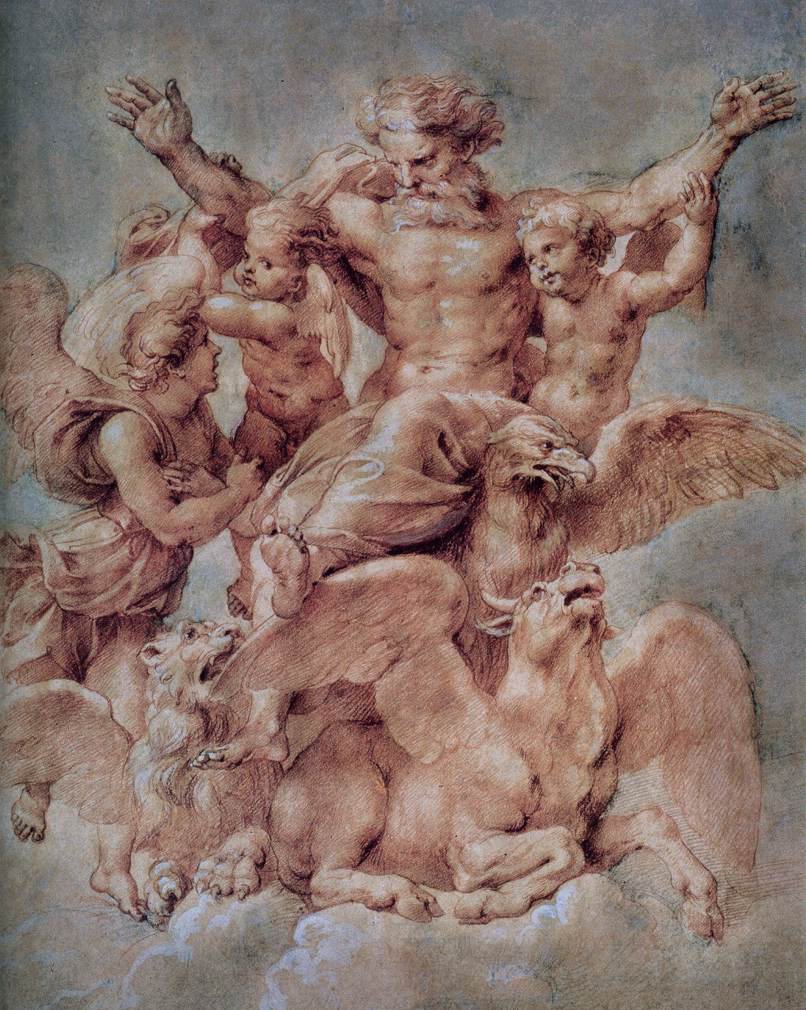 Vision of Ezekiel av Raffaello Sanzio Raphael