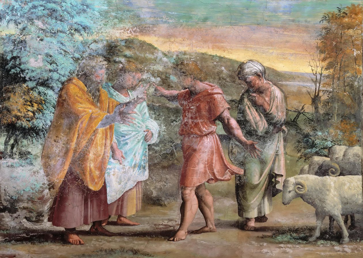 Dekoration av Loggia Fresco påvliga palats, Vatikanen av Raffaello Sanzio Raphael