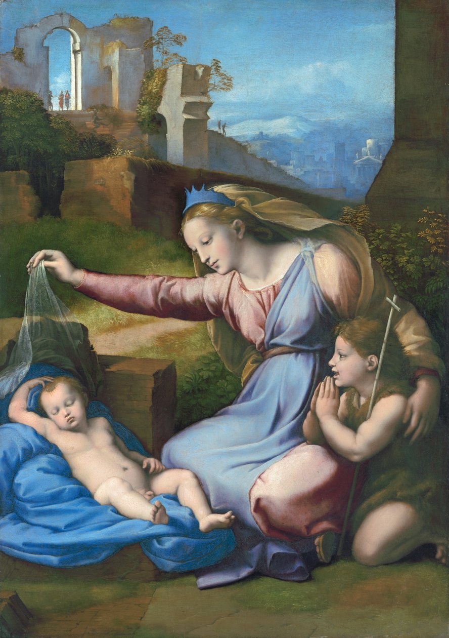 Madonna med det blå diademet av Raffaello Sanzio