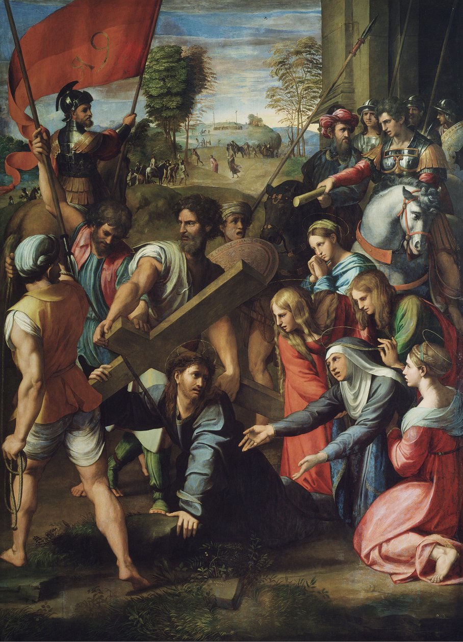 Kristus som bär korset av Raffaello Sanzio Raphael