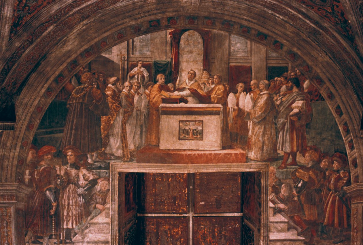 Motivering av Leo III, 1514 av Raffaello Sanzio Raphael