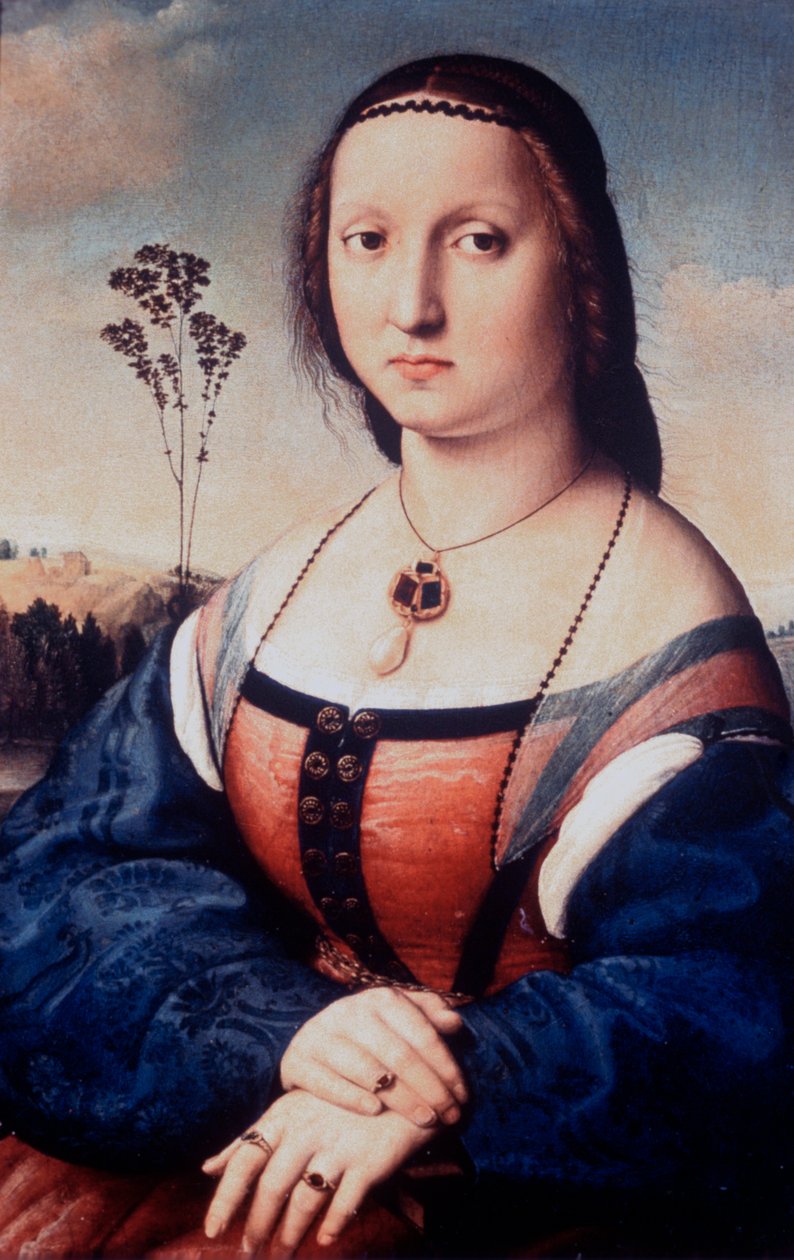 Porträtt av Maddalena Doni, 1506 av Raffaello Sanzio Raphael
