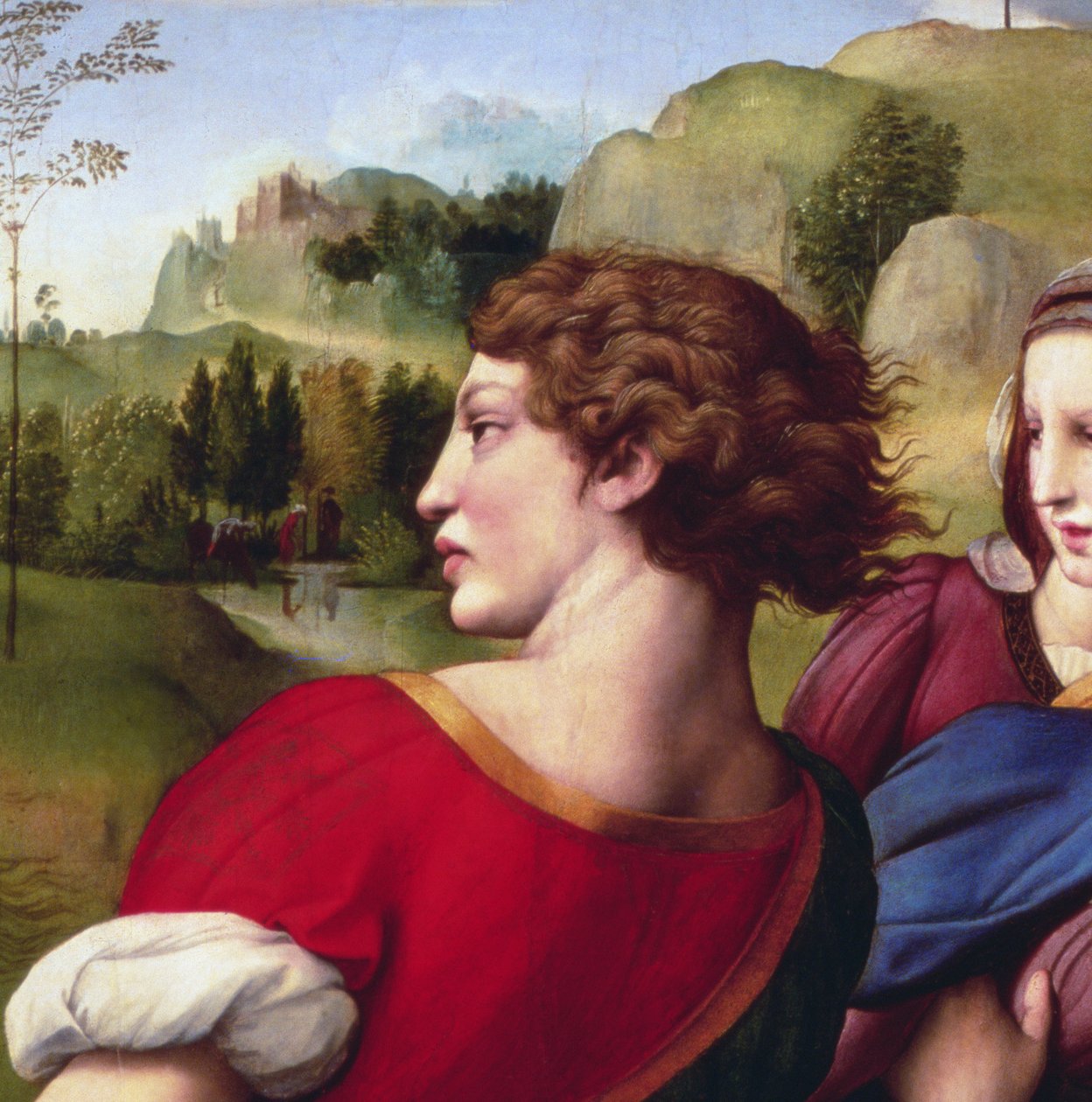 Depositionen (detalj), 1507 av Raffaello Sanzio Raphael