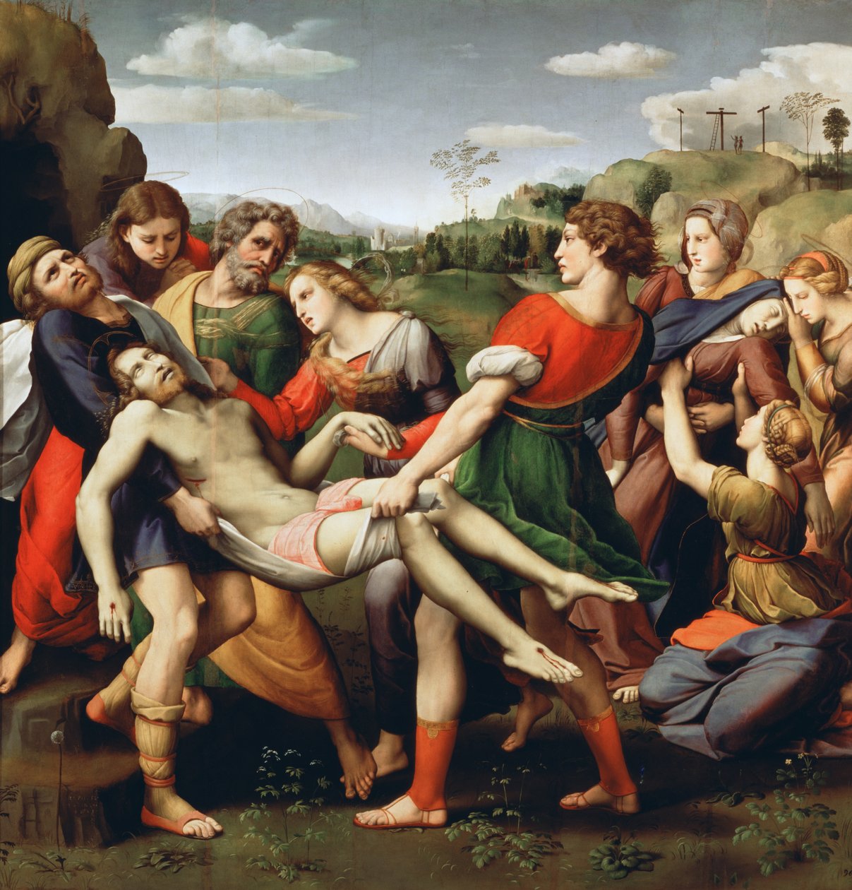 Depositionen, 1507 av Raffaello Sanzio Raphael