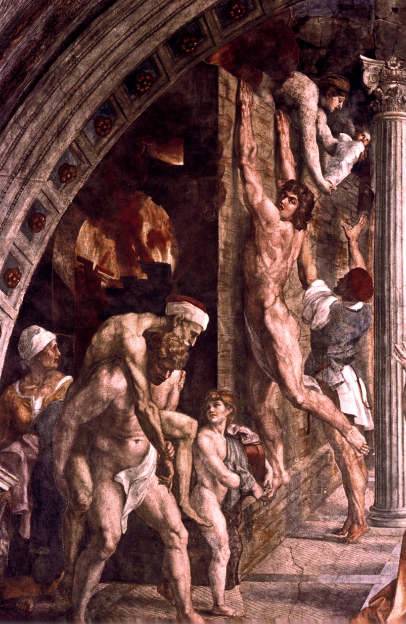 Elden i Borgo-detaljen, 1514 av Raffaello Sanzio Raphael
