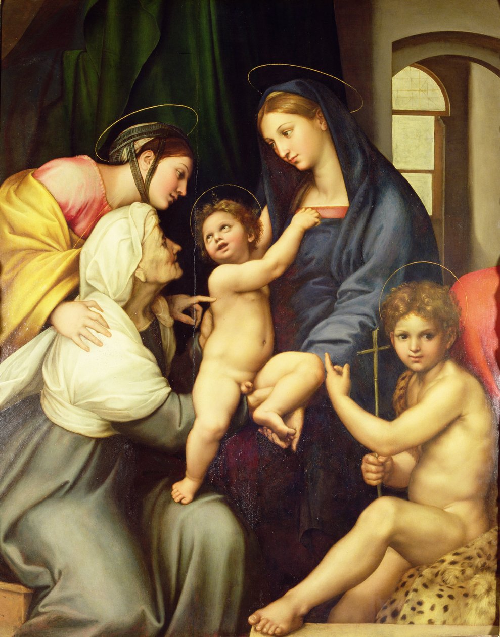Den heliga familjen av Raffaello Sanzio Raphael