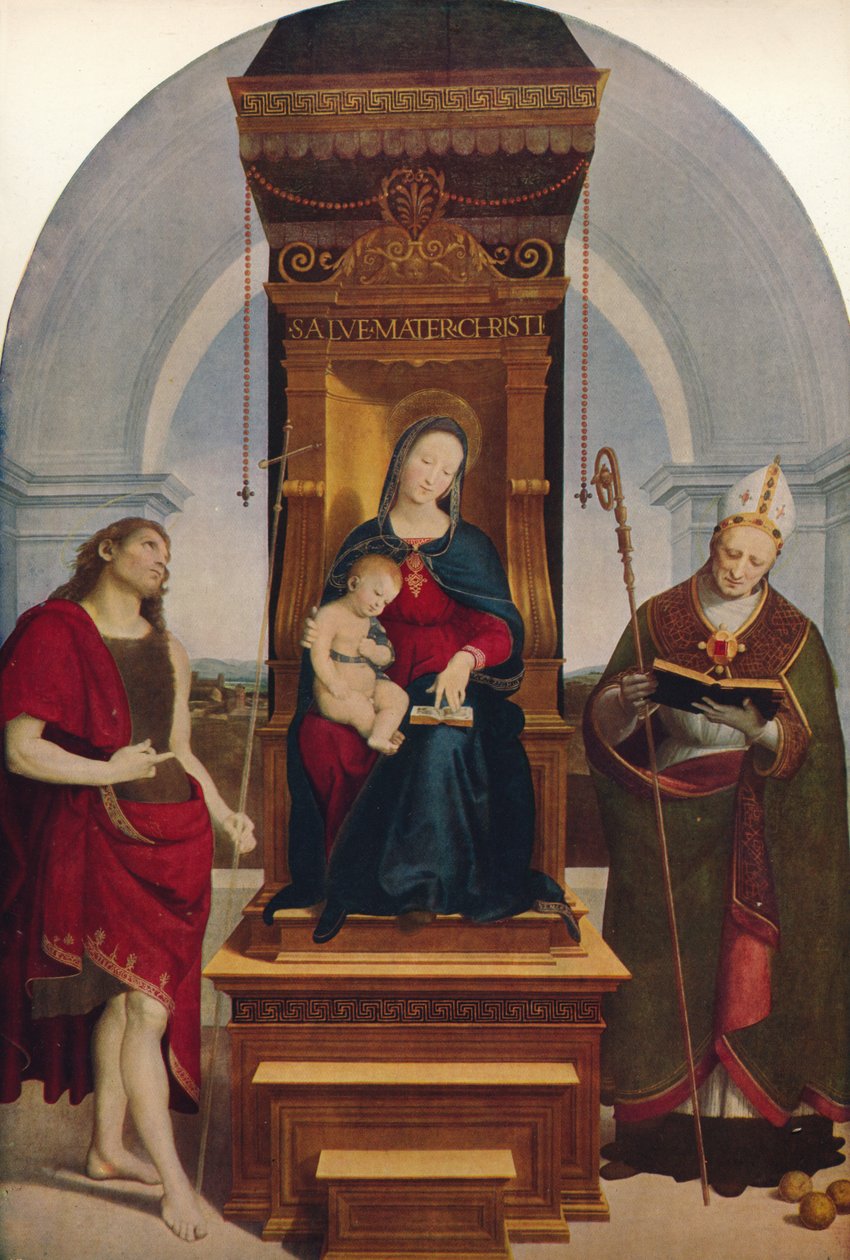 Madonnan Degli Ansidei, 1505, c1915 av Raffaello Sanzio Raphael