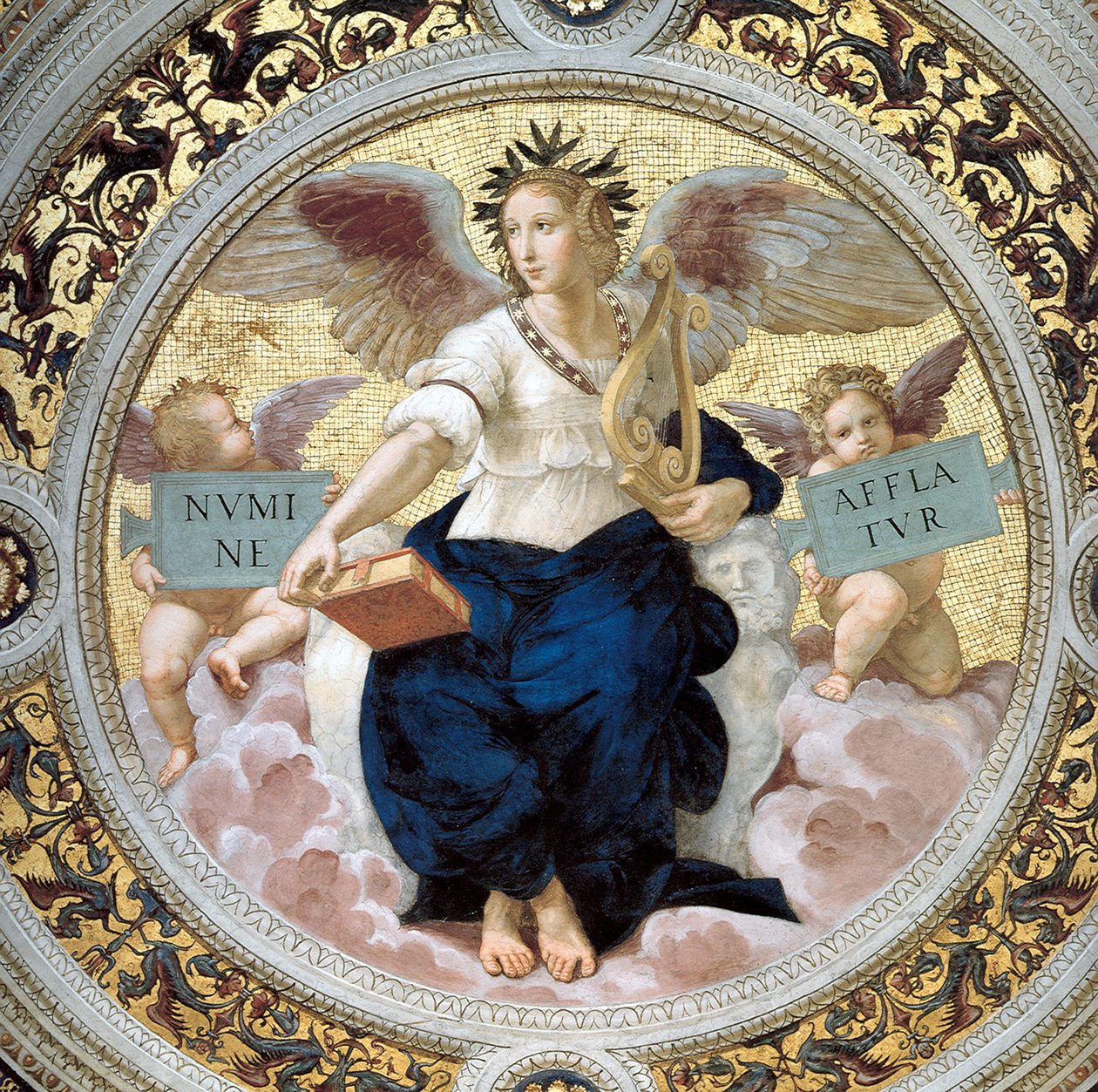 Poesin. Segnaturas rum, 1508 av Raffaello Sanzio Raphael