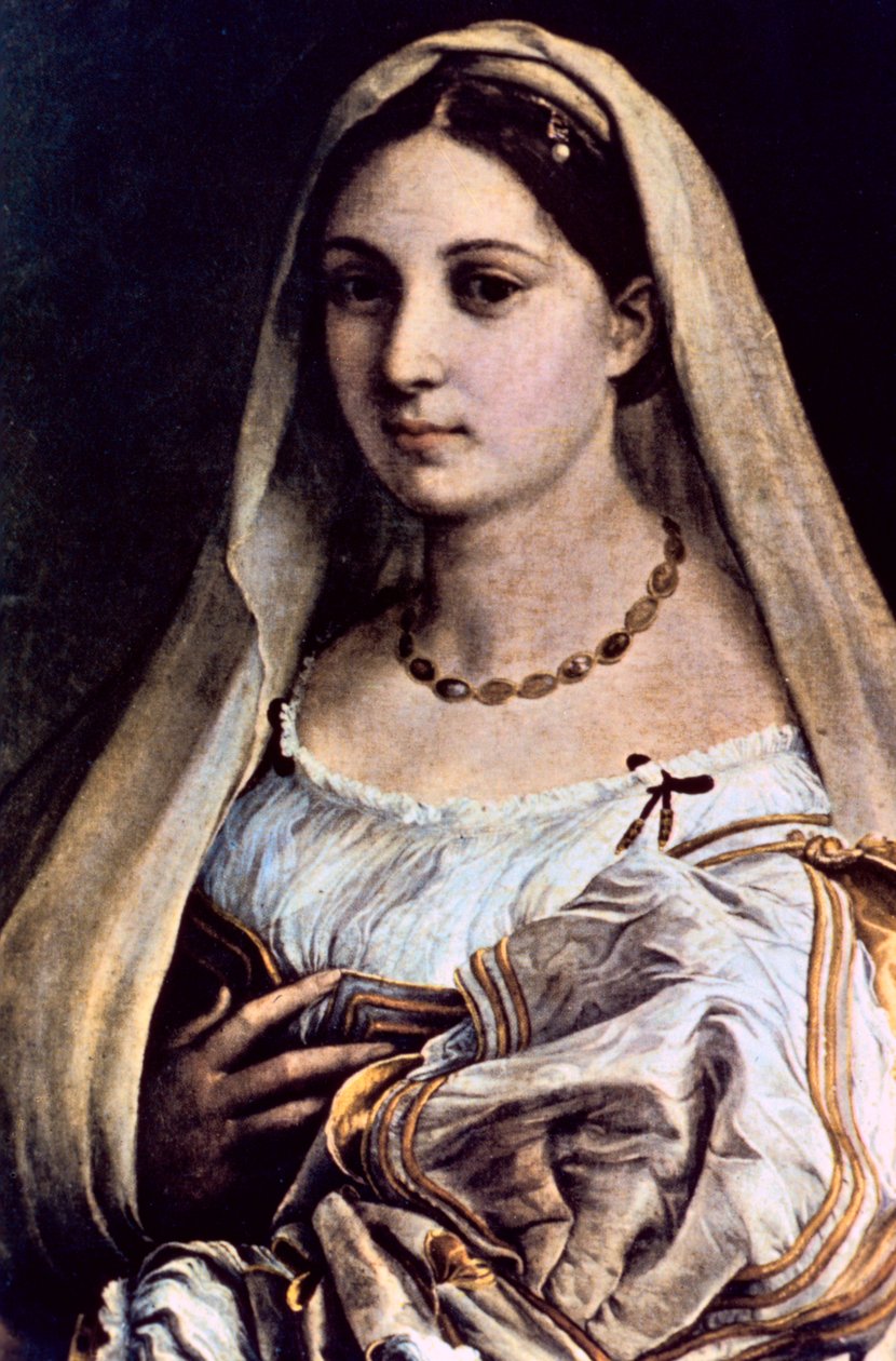 Kvinna med slöja La Donna Velata, 151213 av Raffaello Sanzio Raphael