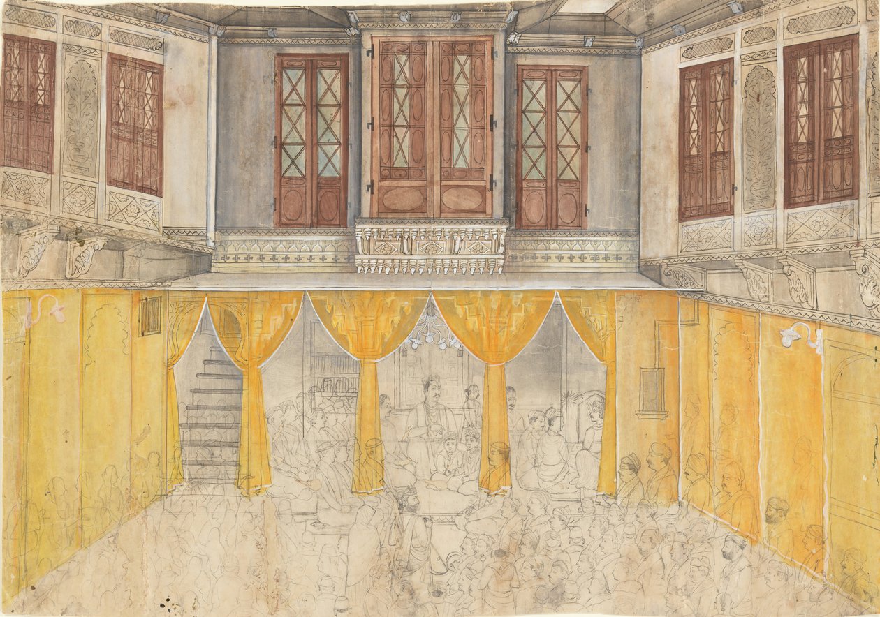 Palace Interiör, ca. 1880-1900. av Ragunath