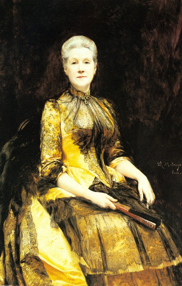 A Portrait of Mrs. James Leigh Coleman av Raimundo de Madrazo y Garreta
