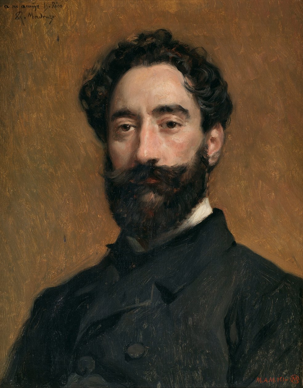 El grabador Bernardo Rico  av Raimundo de Madrazo y Garreta