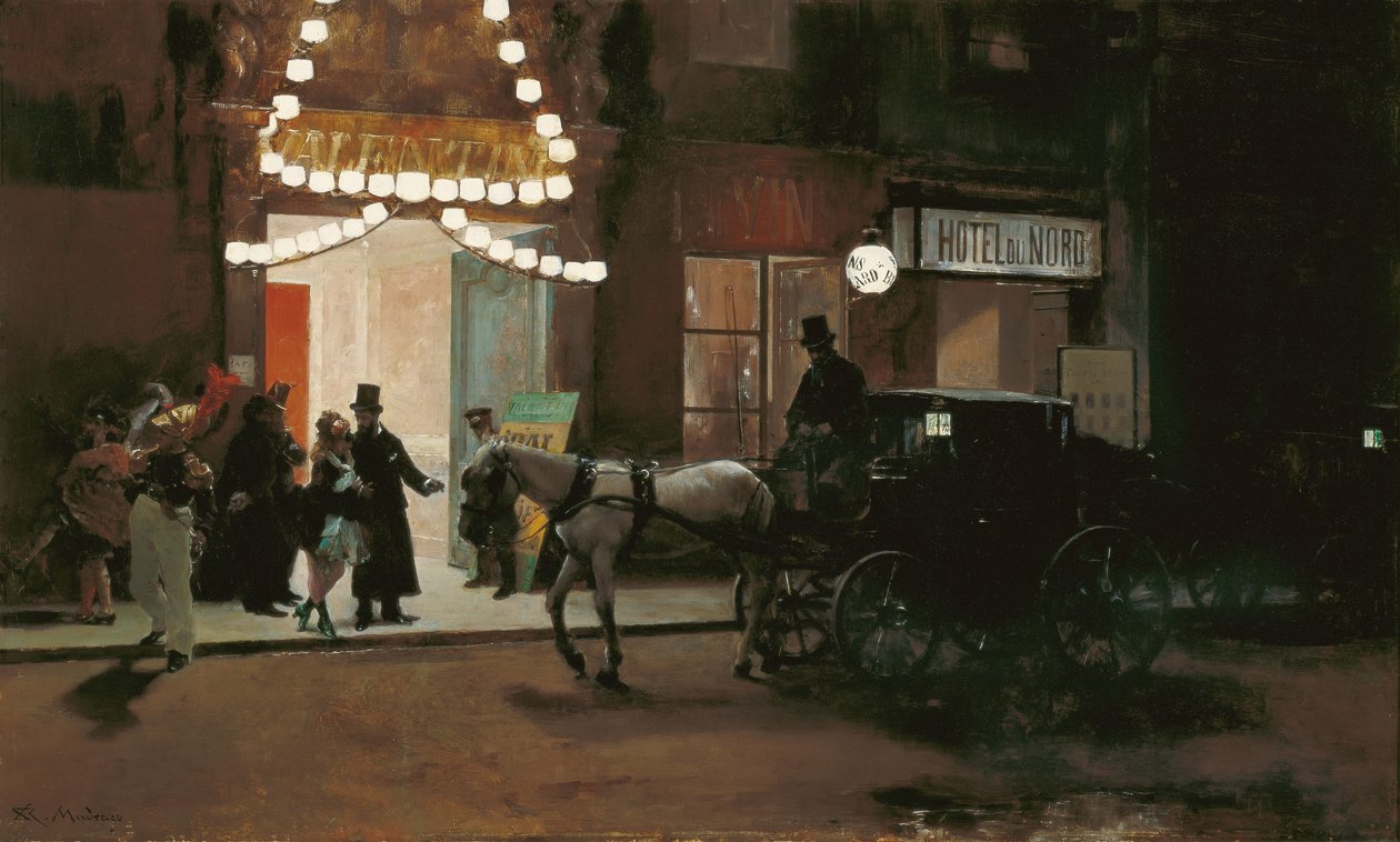 Lämnar maskeradbollen av Raimundo de Madrazo y Garreta