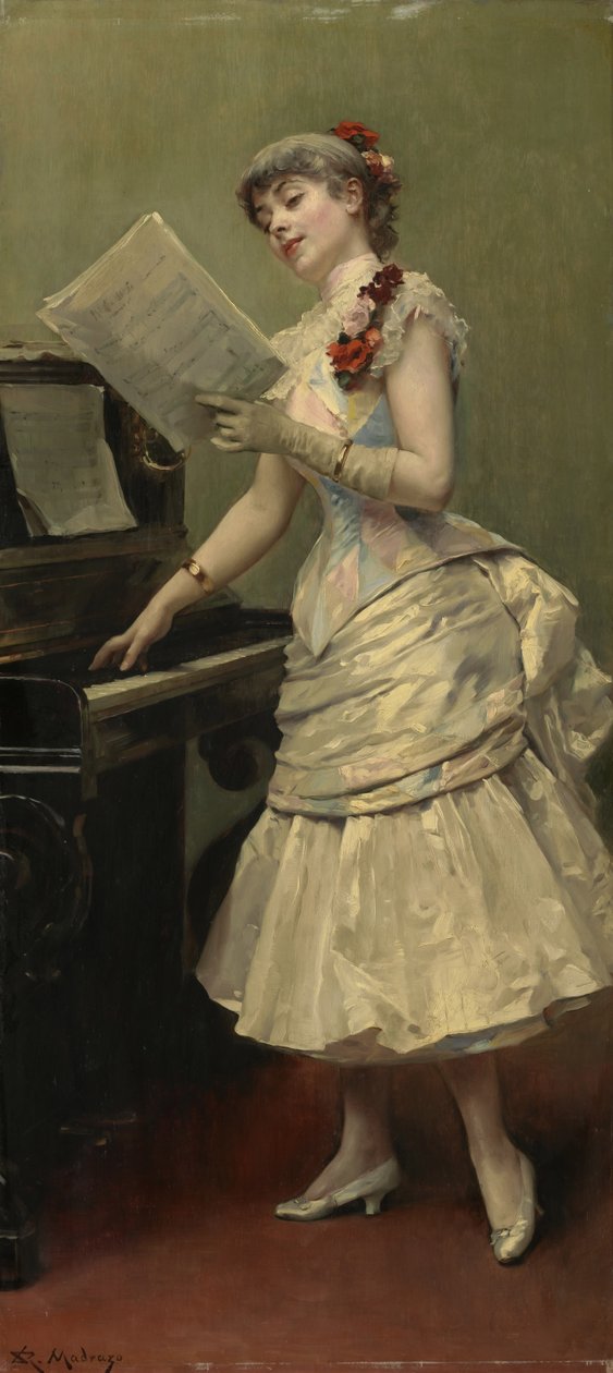 Sångaren, ca 1880 av Raimundo de Madrazo y Garreta