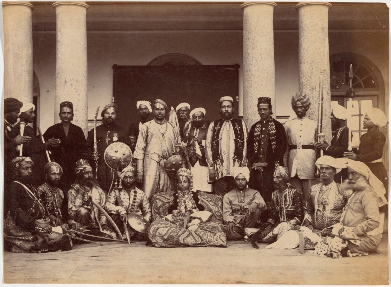 Maharadjan av Rewa och sardars av Raja Deen Dayal