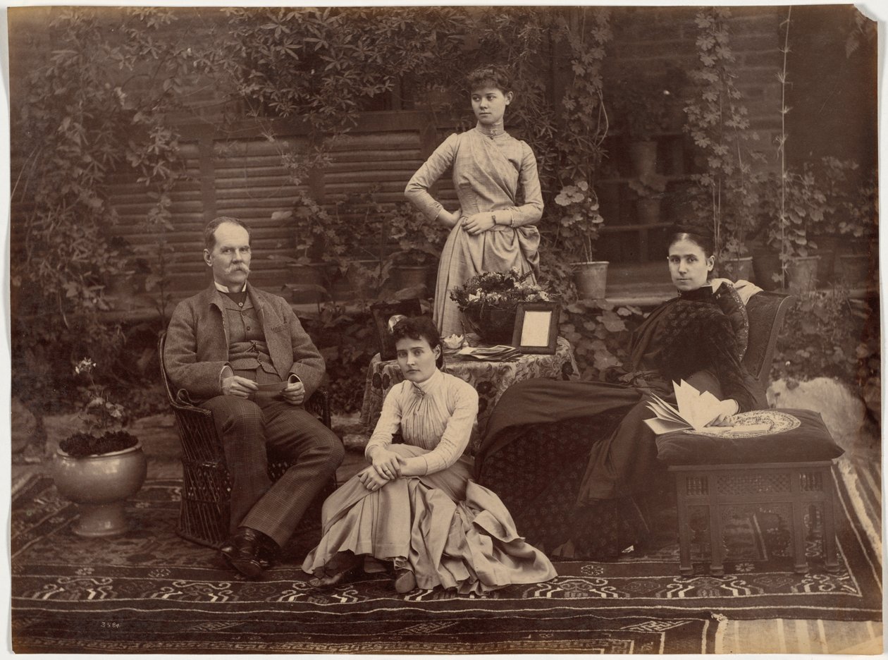 Sir Auckland Colvin och familjen, Shimla av Raja Deen Dayal