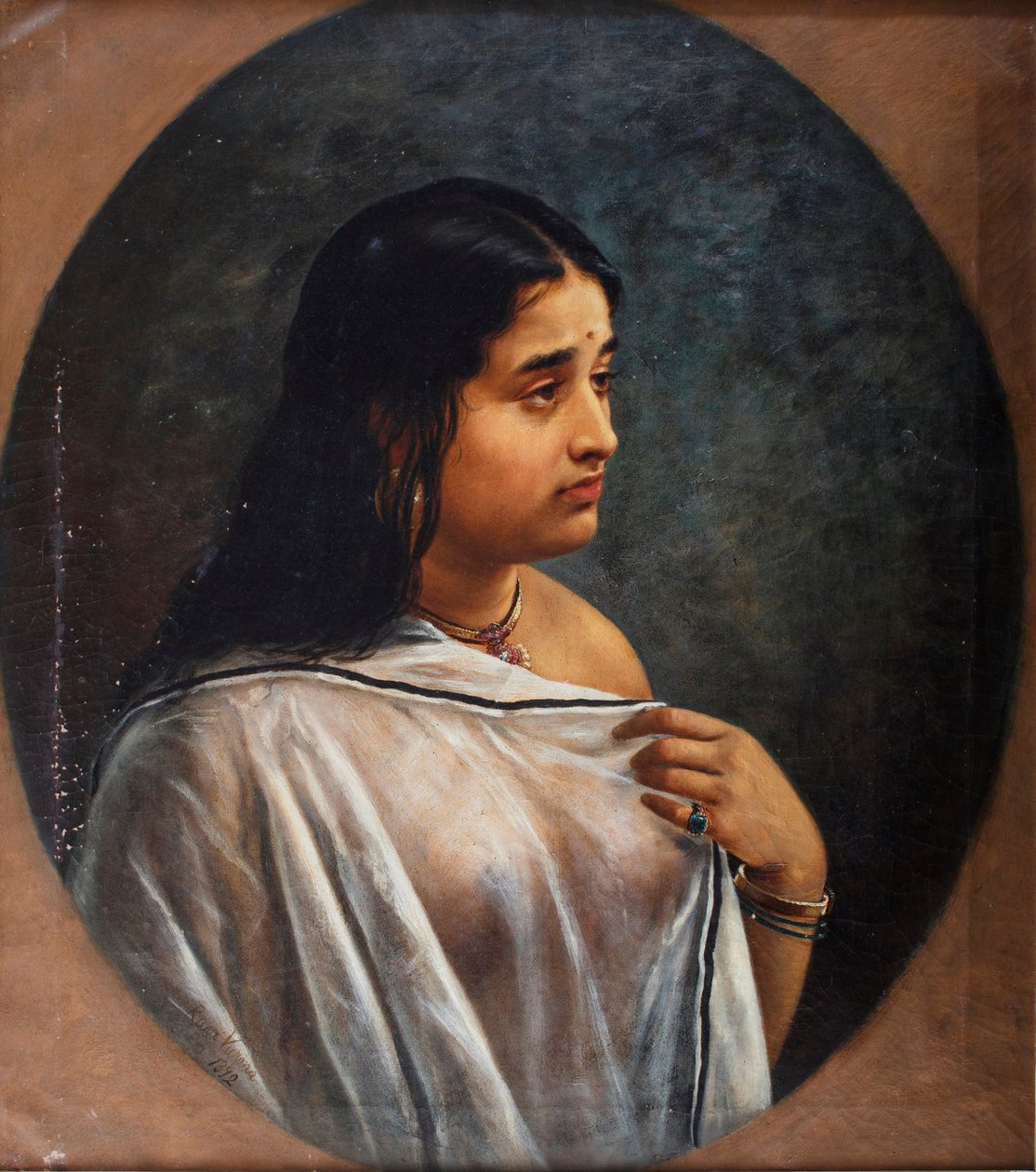 Malayali Lady, av Raja Ravi Varma av Raja Ravi Varma