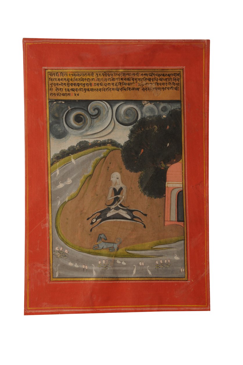 Ragamala miniatyrmålning, Rajasthan förmodligen Bundi, tidigt 1800-tal av Rajasthani School