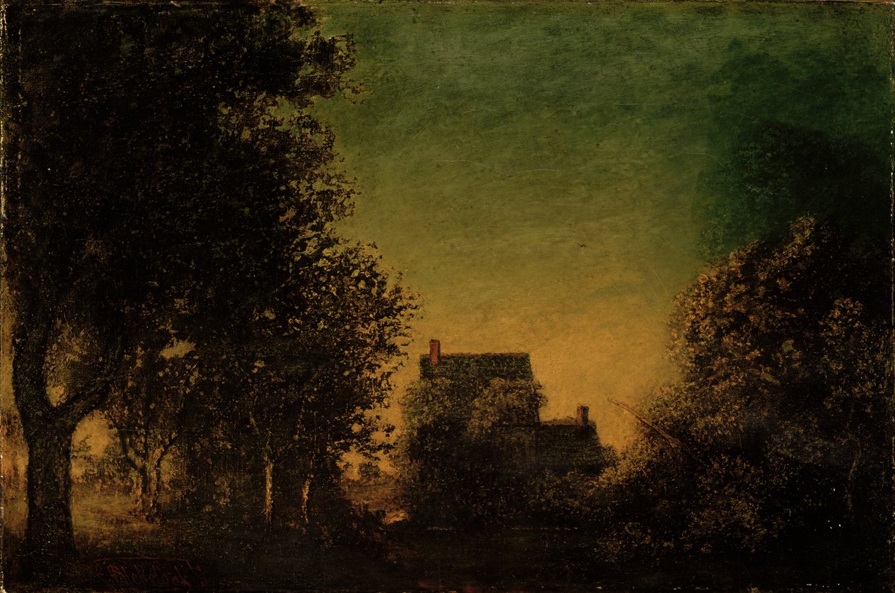 Skogens kant, c.1880-90 av Ralph Albert Blakelock
