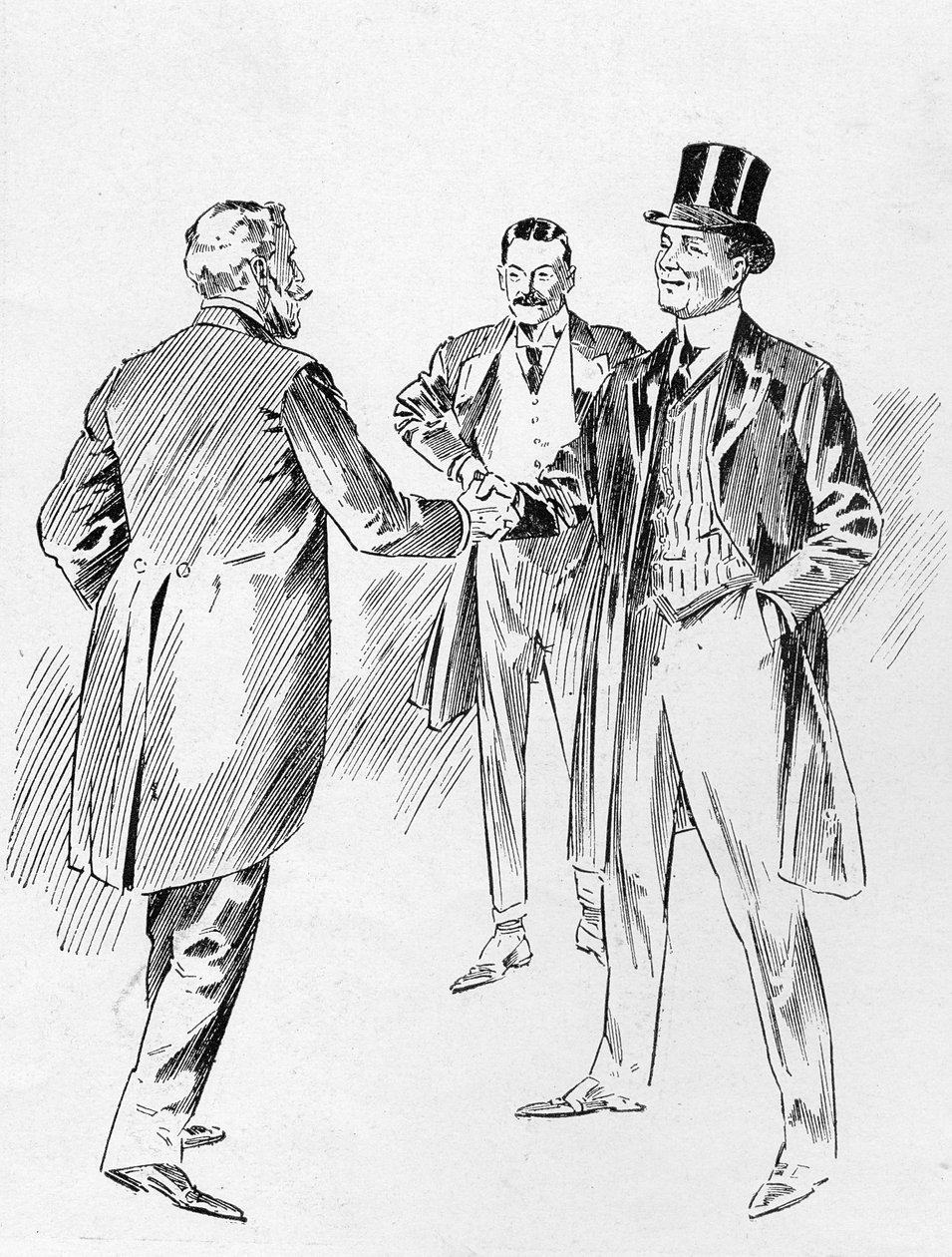Hälsningar, från en artikel med titeln "The Reassembling of Parliament" som publicerades i "The Graphic" den 27 oktober 1906. av Ralph Cleaver