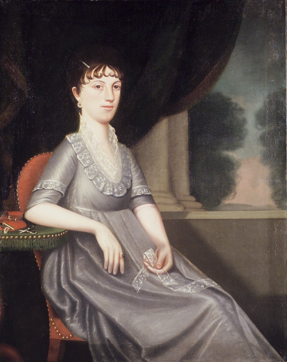 Mrs Ebenezer Porter (Lucy Patty Pierce Merwin) c.1804 av Ralph Eleaser Whiteside Earl