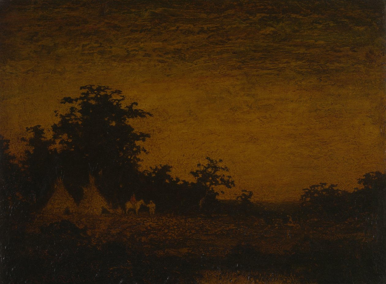 Indianläger av Ralph Albert Blakelock