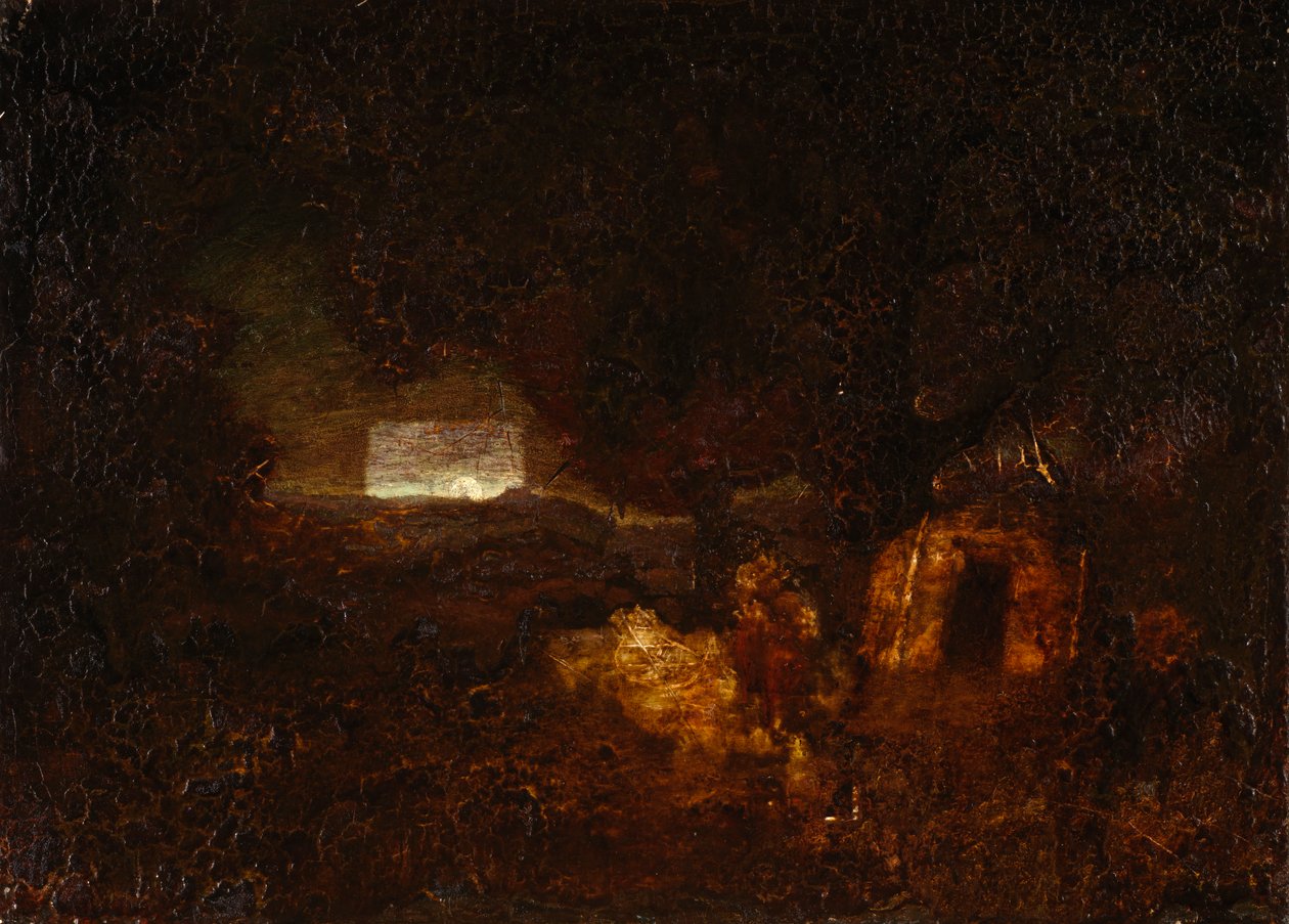 Kanotbyggarna, efter 1879. av Ralph Albert Blakelock