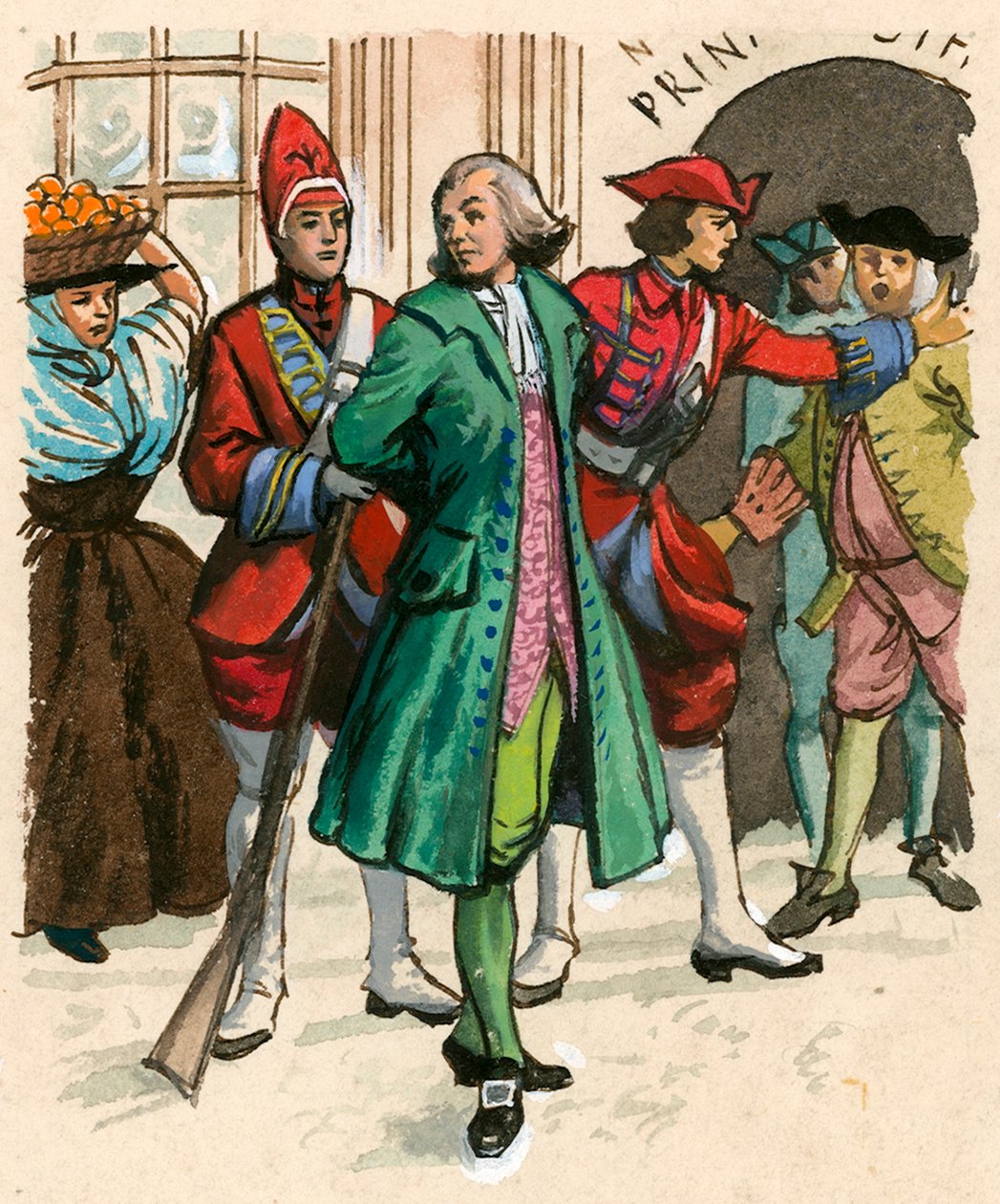 Redaktören John Wilkes sätts i fängelse för att ha angripit regeringen av Ralph Bruce