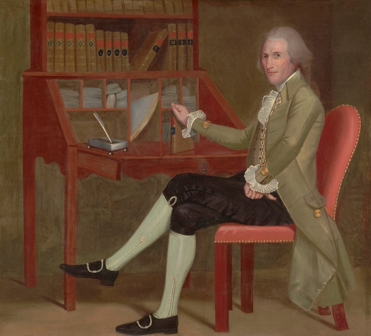 Porträtt av David Baldwin, 1790 av Ralph Earl