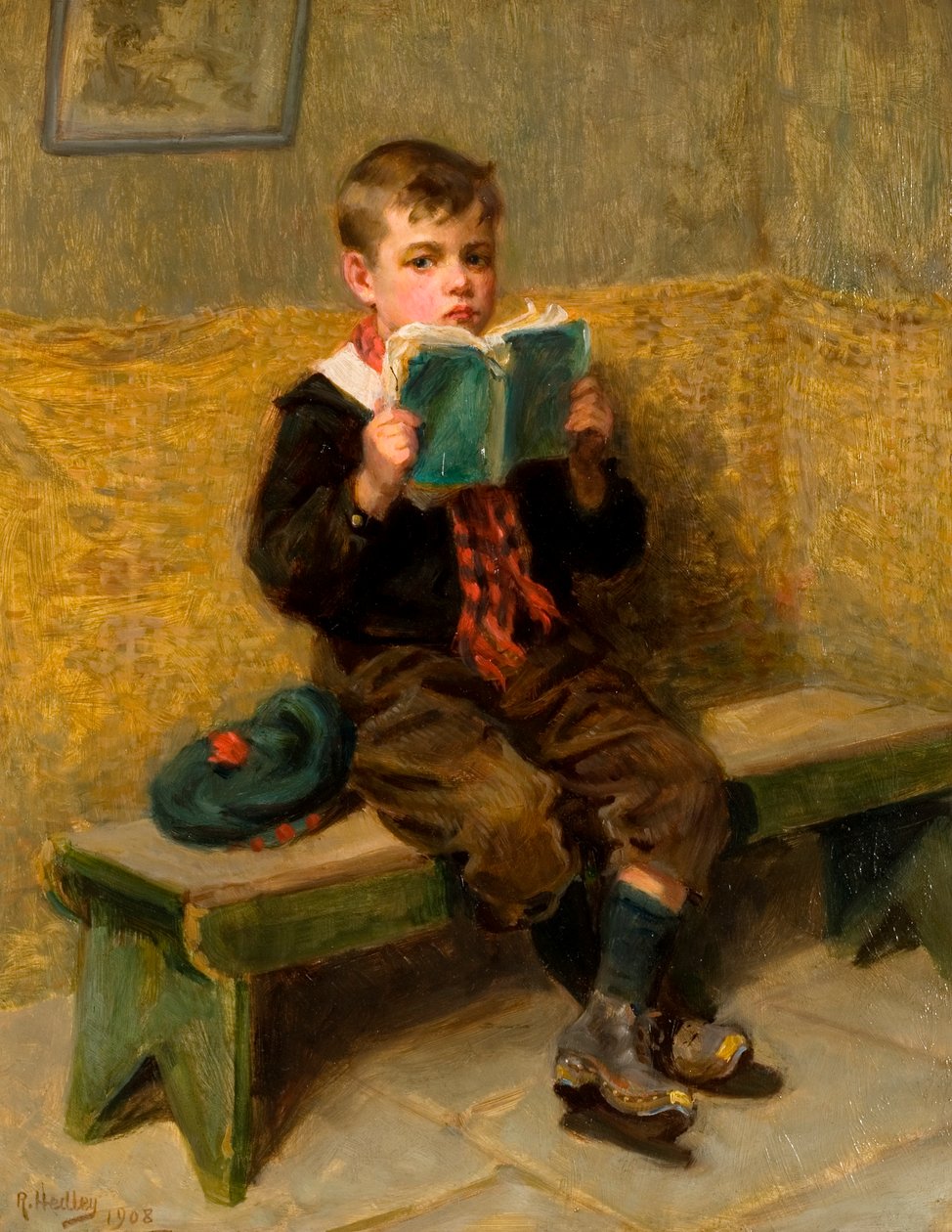 Tausia I totonu, 1908 swed av Ralph Hedley