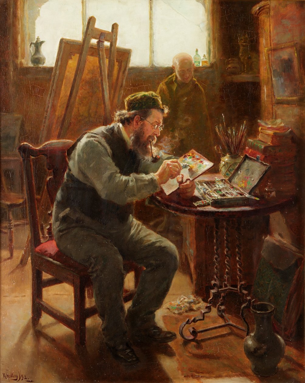 Porträtt av Stephen Brownlow, 1892 av Ralph Hedley
