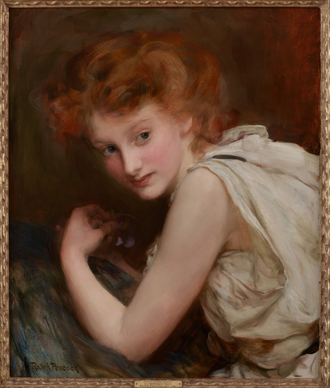 Ethel Brignall (olja på duk) av Ralph Peacock