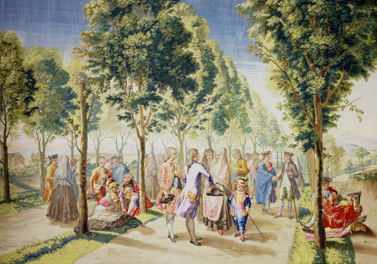 Paseo de las Delicias, Madrid (gobeläng) (se även 488630) av Ramon Bayeu y Subias