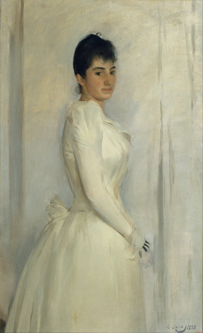 Porträtt av Montserrat Carbó av Ramon Casas i Carbo