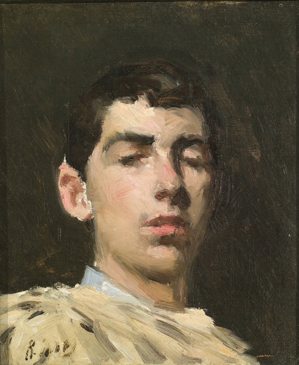 Självporträtt av Ramon Casas i Carbo
