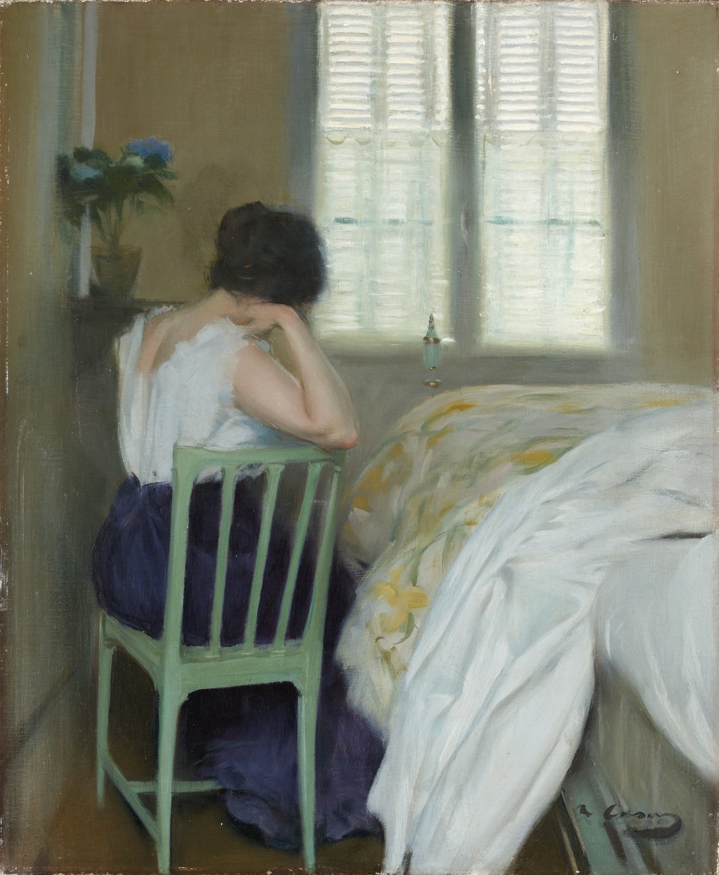The Sad Hours, ca 1900 (olja på duk) av Ramon Casas i Carbo