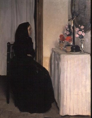 Änkan av Ramon Casas i Carbo