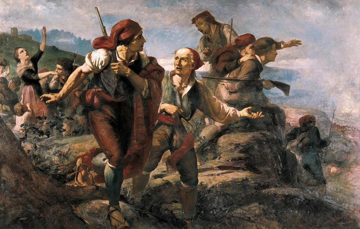 Spanska frihetskriget: Den katalanska milisen Bruc av Ramón Martí Alsina