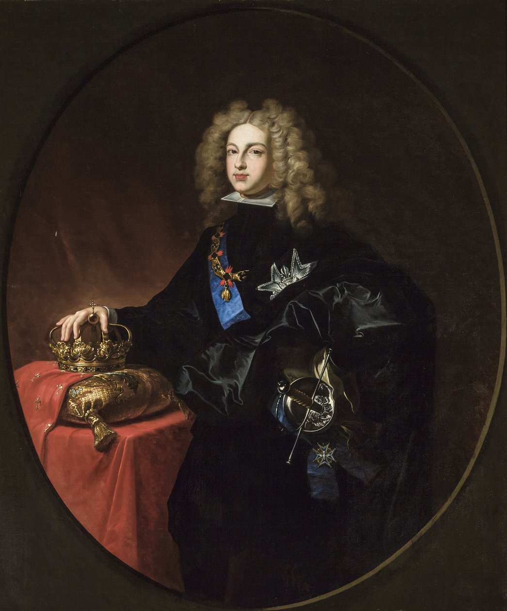 Philip V (kung av Spanien) - Akademisk konst: Porträtt av Filip V (1683-1746), kung av Spanien av Mosquera Ruiz-Vidal, Ramon (1842-1908) av Ramon Mosquera Ruiz Vidal