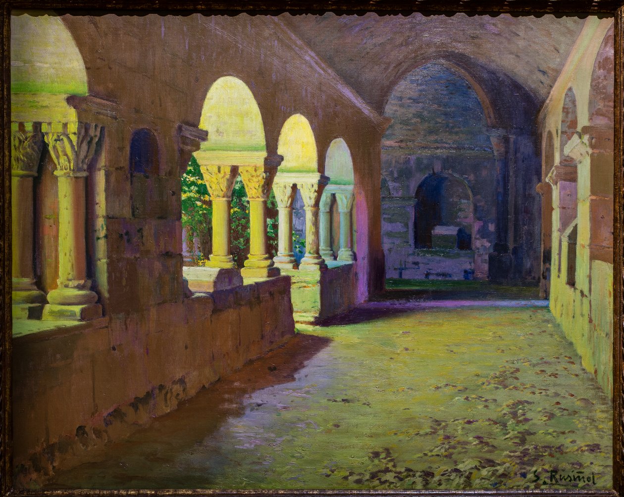 Klostret San Benet de Bages av Ramon and Rusinol Santiago (1861 1932) Casas