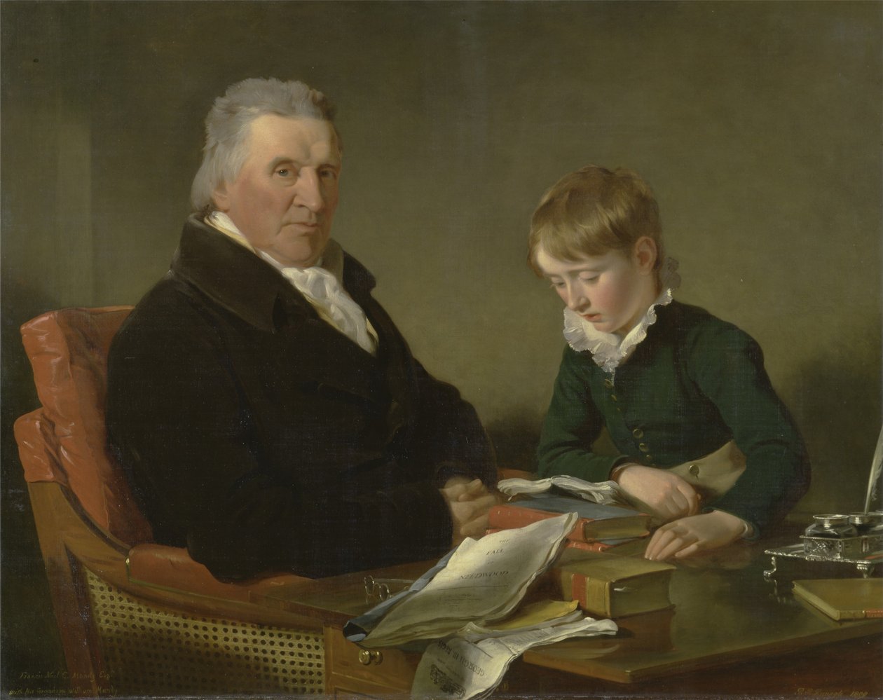 Francis Noel Clarke Mundy och hans barnbarn, William Mundy av Ramsay Richard Reinagle