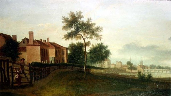 Themsen från Battersea (olja) av Ramsay Richard Reinagle