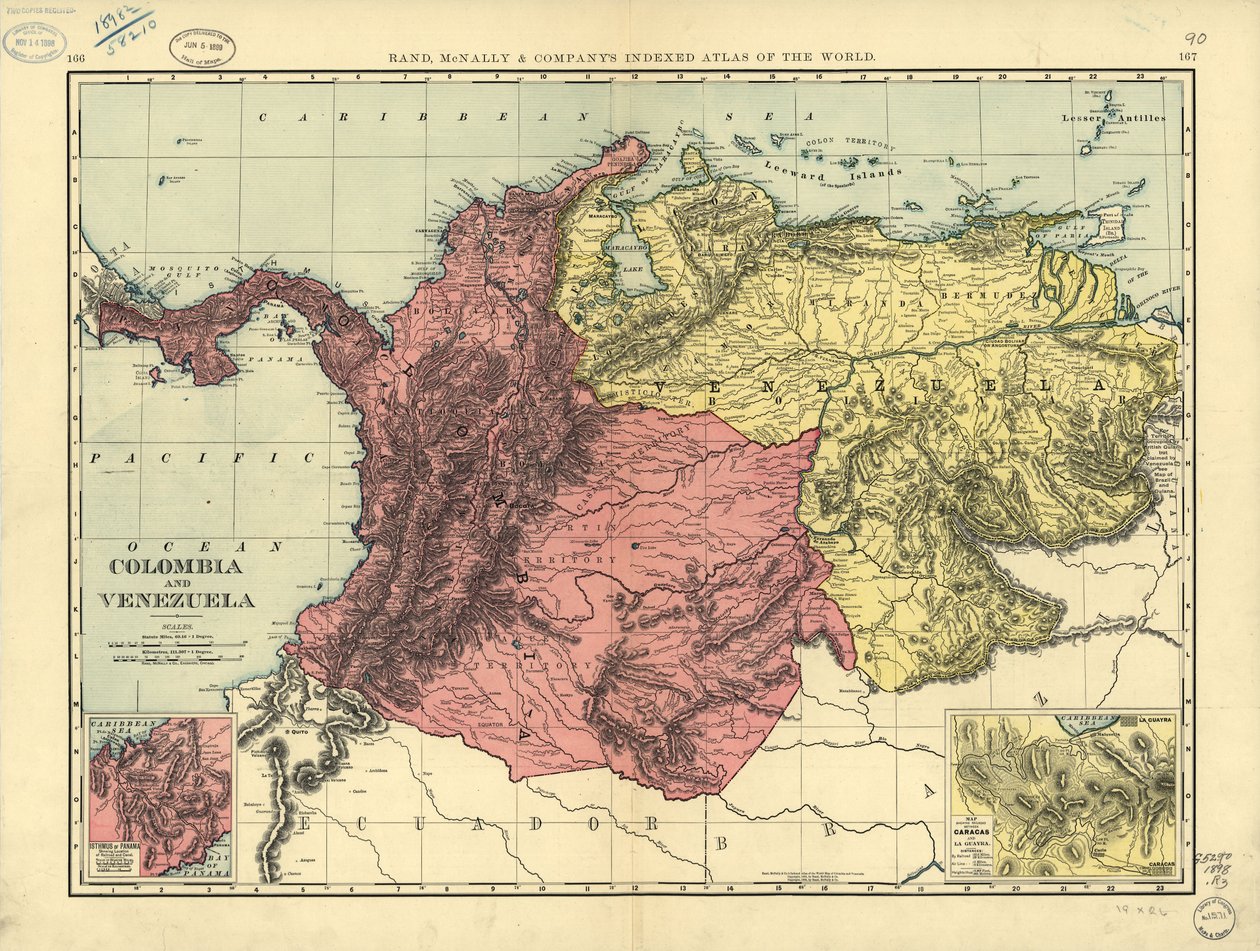 Colombia och Venezuela. LOC 2003627059 av Rand McNally and Company